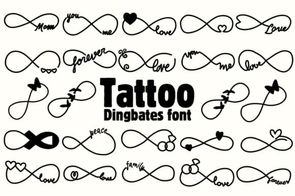 Tattoo by Chonada — Dingbats Font