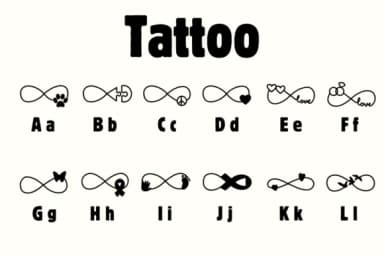 Tattoo by Chonada — Dingbats Font — thumbnail 2