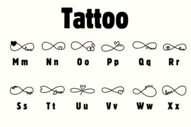 Tattoo by Chonada — Dingbats Font — thumbnail 3