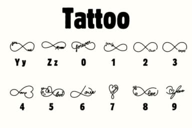 Tattoo by Chonada — Dingbats Font — thumbnail 4