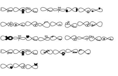 Tattoo by Chonada — Dingbats Font — thumbnail 7