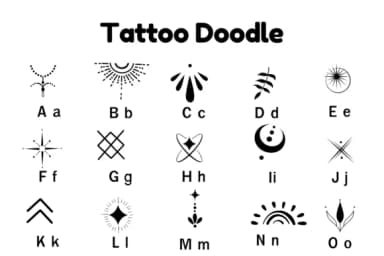 Tattoo by Nun Sukhwan — Dingbats Font — thumbnail 6