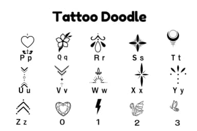 Tattoo by Nun Sukhwan — Dingbats Font — thumbnail 7