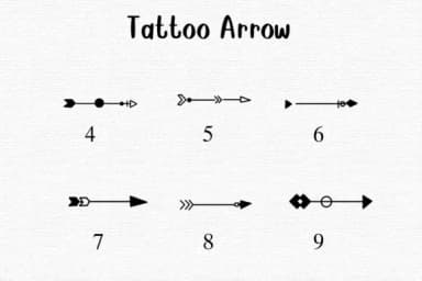 Tattoo Arrow by Nongyao — Dingbats Font — thumbnail 4