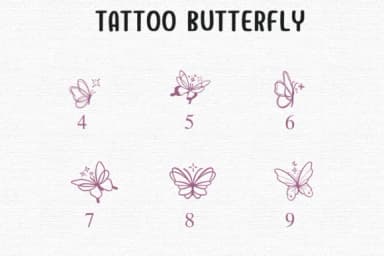 Tattoo Butterfly by Sontaya — Dingbats Font — thumbnail 4