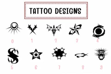 Tattoo Designs by PraewDesigns — Dingbats Font — thumbnail 4