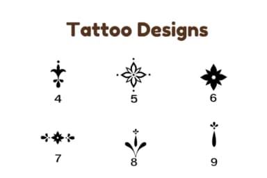 Tattoo Designs by Nun Sukhwan — Dingbats Font — thumbnail 7