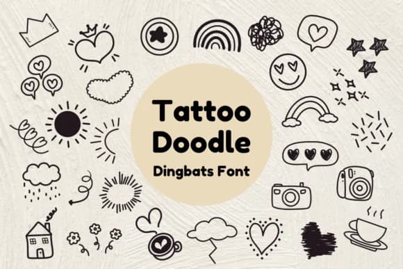Tattoo Doodle by Nun Sukhwan — Dingbats Font