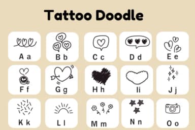 Tattoo Doodle by Nun Sukhwan — Dingbats Font — thumbnail 2