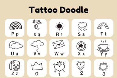 Tattoo Doodle by Nun Sukhwan — Dingbats Font — thumbnail 3