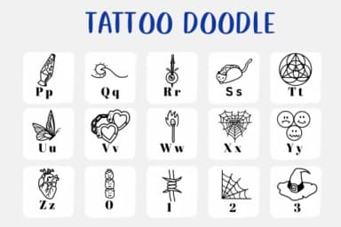 Tattoo Doodle by CHANOK — Dingbats Font — thumbnail 3