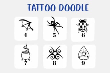 Tattoo Doodle by CHANOK — Dingbats Font — thumbnail 4