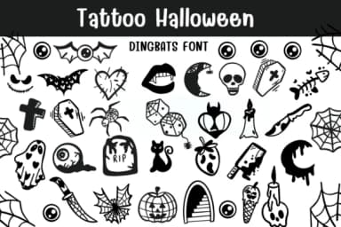 Tattoo Halloween by Sontaya — Dingbats Font — thumbnail 1