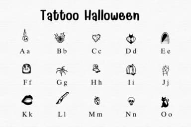 Tattoo Halloween by Sontaya — Dingbats Font — thumbnail 2