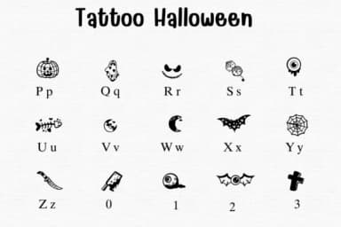 Tattoo Halloween by Sontaya — Dingbats Font — thumbnail 3