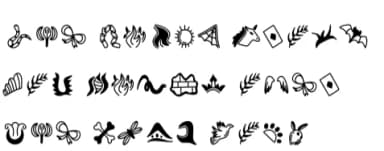 Tattoos by YandiDesigns — Dingbats Font — thumbnail 6