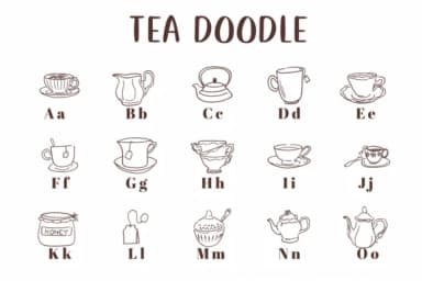 Tea Doodle by CHANOK — Dingbats Font — thumbnail 2