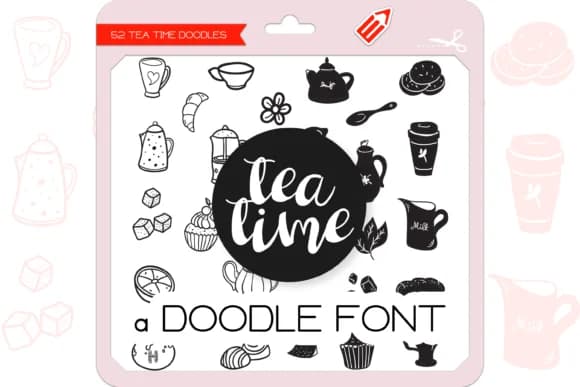 Tea Time by WADLEN — Dingbats Font