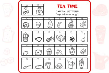 Tea Time by WADLEN — Dingbats Font — thumbnail 2