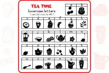 Tea Time by WADLEN — Dingbats Font — thumbnail 3
