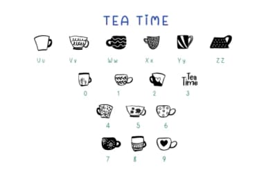 Tea Time by Pui Art — Dingbats Font — thumbnail 7