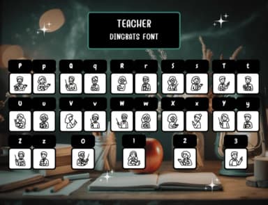 Teacher by Distiny4919 — Dingbats Font — thumbnail 3