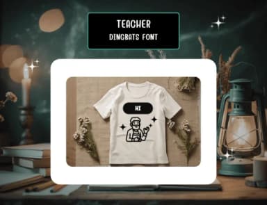 Teacher by Distiny4919 — Dingbats Font — thumbnail 6