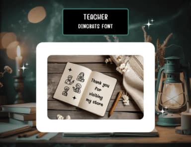 Teacher by Distiny4919 — Dingbats Font — thumbnail 8