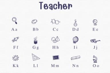Teacher by Sontaya — Dingbats Font — thumbnail 2
