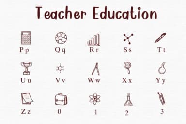 Teacher Education by Nongyao — Dingbats Font — thumbnail 3