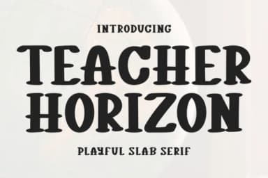Teacher Horizon by Letterayu — Slab Serif Font — thumbnail 1