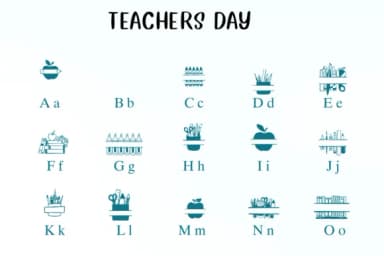 Teachers Day by Nongyao — Dingbats Font — thumbnail 2