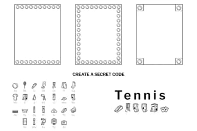 Tennis Doodle by digitalplannerland — Dingbats Font — thumbnail 6