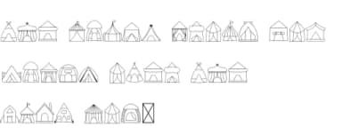Tent by danita.kukkai — Dingbats Font — thumbnail 8