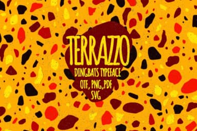 Terrazzo 1.0 by Minimalistartstudio — Dingbats Font — thumbnail 1