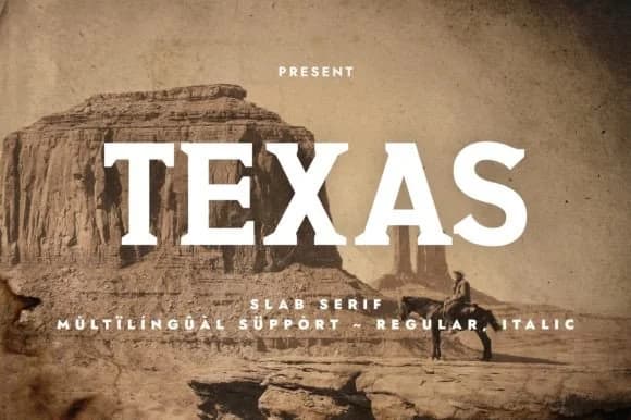 Texas by Minimalistartstudio — Slab Serif Font