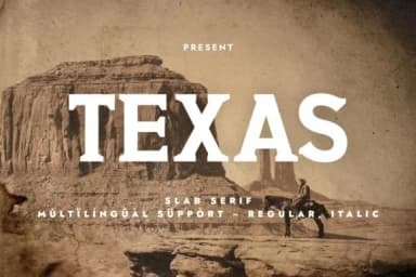 Texas by Minimalistartstudio — Slab Serif Font — thumbnail 1