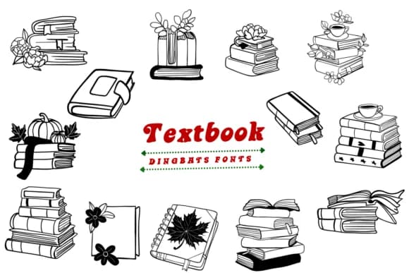 Textbook by Suphitchaya — Dingbats Font