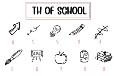 Th of School by PraewDesigns — Dingbats Font — thumbnail 4