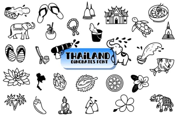 Thailand by Chonada — Dingbats Font