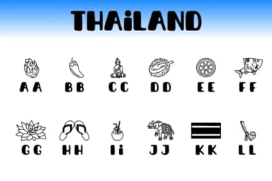 Thailand by Chonada — Dingbats Font — thumbnail 2