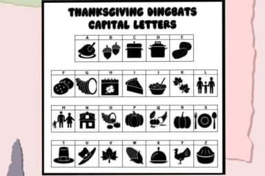 Thanksgiving by Mary Kay's Magic — Dingbats Font — thumbnail 2