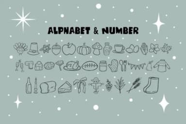 Thanksgiving by DREAMs Soul G. — Dingbats Font — thumbnail 2