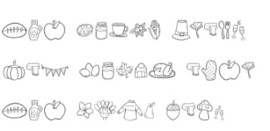 Thanksgiving by DREAMs Soul G. — Dingbats Font — thumbnail 4