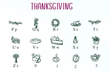 Thanksgiving by Nongyao — Dingbats Font — thumbnail 3