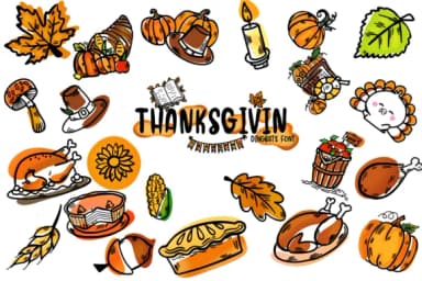 Thanksgiving by Bee piyanuch — Dingbats Font — thumbnail 1