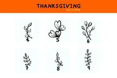 Thanksgiving Autumn by Bee piyanuch — Dingbats Font — thumbnail 4
