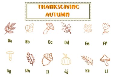 Thanksgiving Autumn by PraewDesigns — Dingbats Font — thumbnail 2
