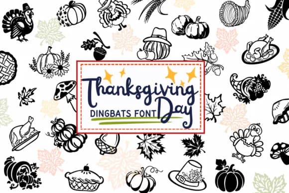 Thanksgiving Day by PraewDesigns — Dingbats Font