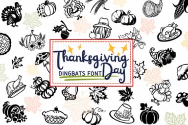Thanksgiving Day by PraewDesigns — Dingbats Font — thumbnail 1